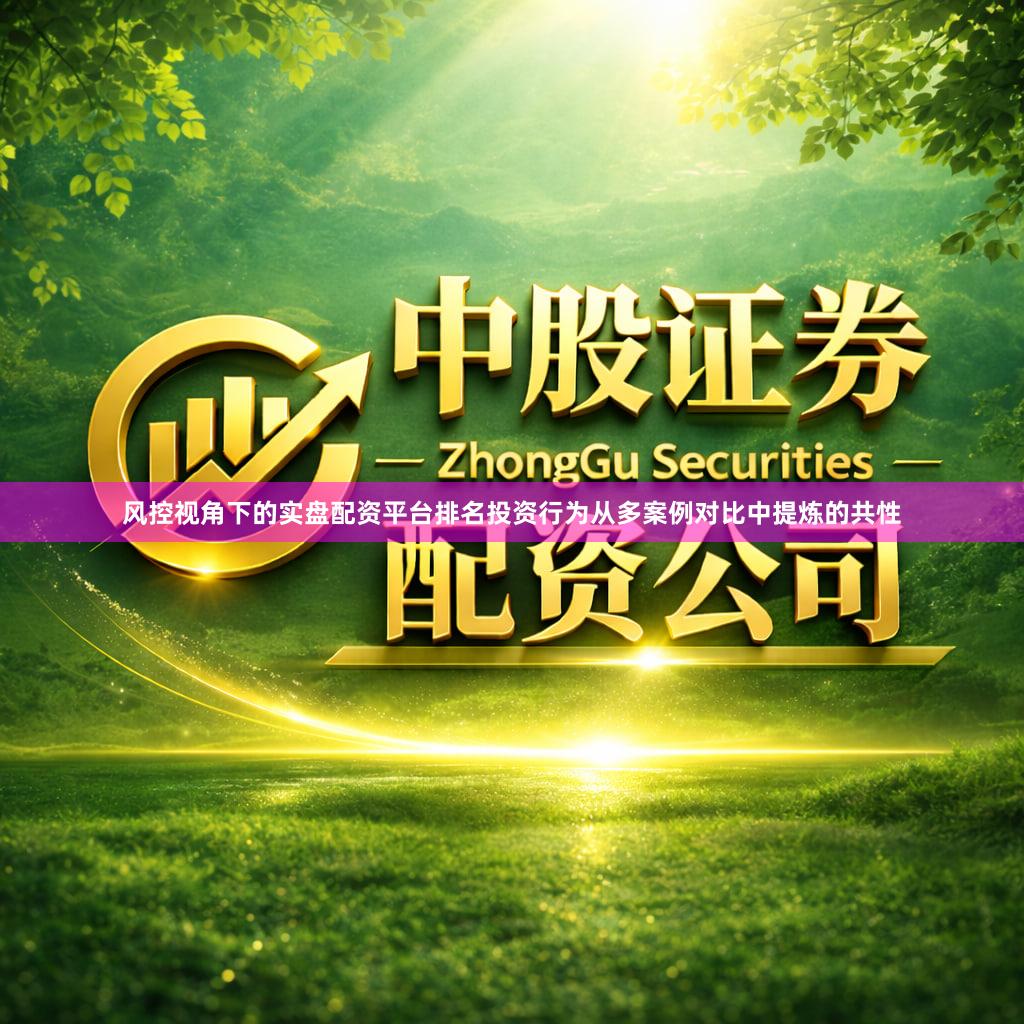 风控视角下的实盘配资平台排名投资行为从多案例对比中提炼的共性